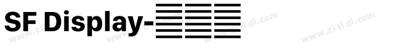 SF Display字体转换 SF Display字体转换